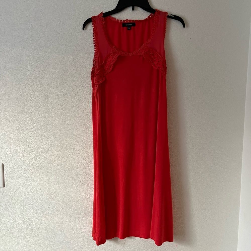 Spense Crochet Front Tank Dress Size M